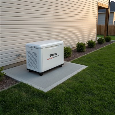 SLONG 19kw Generator Residential Generator Silent LPG Generator Gas Power Generator Dual Fuel Home Backup SmartGen Solar System